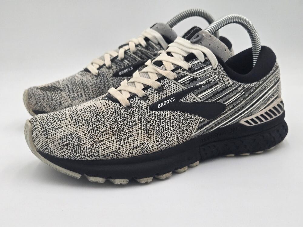 Brooks Adrenaline GTS 19 Gray Black Womens 8.5 Running Shoes